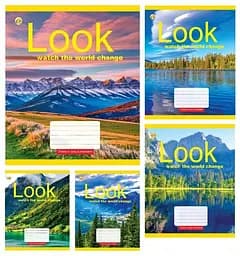 Тетради ученические 96 листов клетка Тверда 41705 Природа, 10 шт. в упаковке