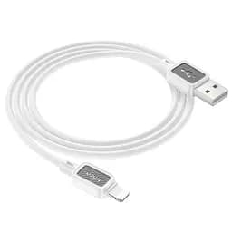 Кабель Hoco X108 Benefit silicone charging data cable iP 2.4A/1 м. белый