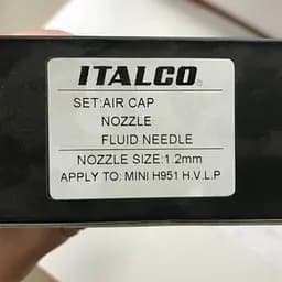 Сопло 1.2 мм для фарбопульпу D-951-MINI HVLP Italco hoz0006798 - мініатюра 3