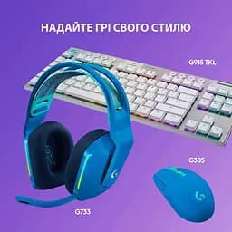 Бездротова гарнітура Logitech G733 Lightspeed Wireless RGB Blue (981-000943) - мініатюра 8