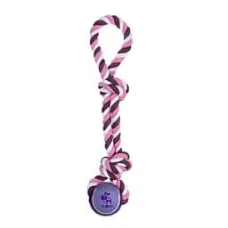 Игрушка для собак Misoko&Co Мяч с веревкой purple 40 cm