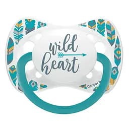 Силиконовая симметричная пустышка Canpol Babies Wild Nature, бирюзовый, 6-18 мес. (23/289_tur)