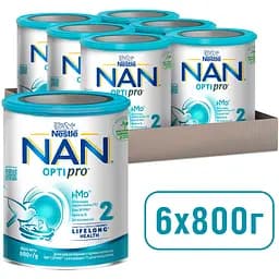 Уцінка. Суха молочна суміш NAN Optipro 2, 800 г - мініатюра 6