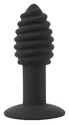 Анальная пробка с вибрацией Orion Black Velvets Twist plug 10.7 см (черный)