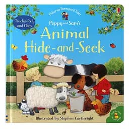 Детская развивающая книга Usborne Укриття з тваринами Поппі та Сема, англ. язык (9780746055755)