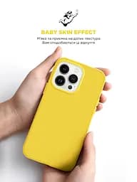 Силиконовый чехол с MagSafe для Apple iPhone 15 Pro, ICON2 MagCase, желтый, противоударный, панель с мягкой подкладкой, защита всего корпуса, поддержка беспроводной зарядки, совместим с защитными стеклами и пленками, ArmorStandart (ARM77007) - мініатюра 8