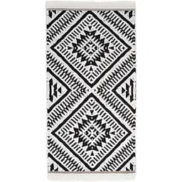 Килим Lotus Home Ruth, 180x120 см, чорний з білим (svt-2000022300094)