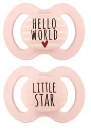 Пустышка силиконовая Baby-Nova, симметрическая, 0-6 мес., розовый, 2шт (3962013)