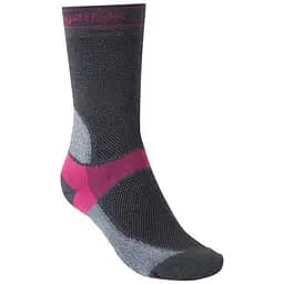 Носки Bridgedale Mountain Bike Summer Weight T2 Coolmax Sport Boot Women's Grey/Pink S (1053-710358.339.S)