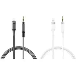 Адаптер XO NB-R279A IP to 3.5 Brushed Clear Audio Cable Белый