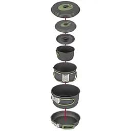 Набір посуду Bo-Camp Explorer 4 Pieces 19 Hard Anodized Grey/Green (2200241), Сірий - мініатюра 3