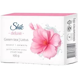Крем-мило Shik з біодобавками Зелений чай та лотос 100 г 