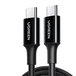 Кабель USB-C 100W UGREEN US562 Type-C to Type-C PD QC 4.0/3.0 для быстрой зарядки MacBook Pro, Samsung PVC 1.5м (15177)