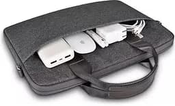 Сумка для ноутбука Wiwu Minimalist Laptop Bag 16" Gray [6973218944425] [76371] - мініатюра 4