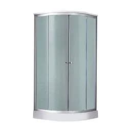 Душевой бокс Lidz Tani SB90x90.SAT.LOW.FR Frost, Хром матовый, матовый, хром матовый