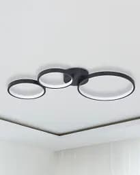 Люстра Goldlux 331014 Flamenco LED 1x33W 4000K 5200Lm IP20 чорна - мініатюра 2