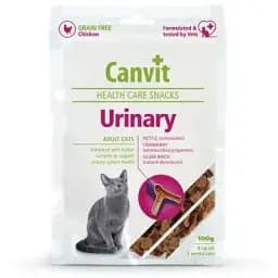 Ласощі для котів Canvit Urinary для профілактики інфекцій сечовивідних шляхів з куркою 100 г (8595602514090)