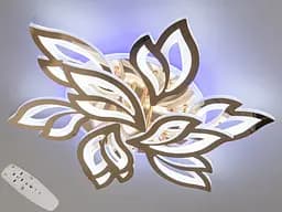 Люстра стельова LED Diasha 8165/6+3G, 140W, 3200K-6500K, золотий метал, сучасний стиль для дому