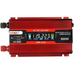 Преобразователь постоянного тока 500W SSK AC/DC инвертор для автомобиля 12В-220В с LCD-дисплеем