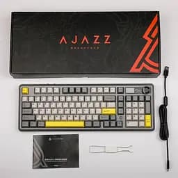 Клавіатура Ajazz AK980 V2 Maillard switches Purple White Blue (AK980-V2-M-PWB) - мініатюра 4