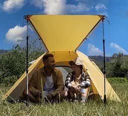 Намет Naturehike P-Series CNK2300ZP028 тримісний Світло-сірий (1047-6976023920486) - мініатюра 2