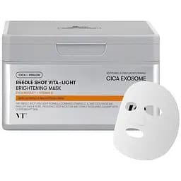 Освітлюючі маски зі спікулами та вітаміном С VT Cosmetics Reedle Shot Vita-Light Brightening Mask 30 шт. (VTC107)