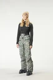 Штани жіночі Picture Organic Treva Printed Womens 2024 L Сірий-Бірюзовий - мініатюра 3