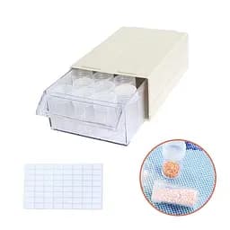 Квадратний контейнер для стразів A-Toys Досконала організація вашого творчого процесу, білий