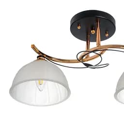 Люстра стельова Brille в передпокій E27 60W BK (LK-713S/2) - мініатюра 6