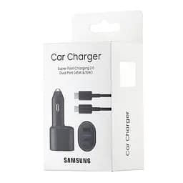Автомобільний зарядний пристрій Samsung Dual Port Car Charger USB + Type-C Port 45W High c0py Білий - мініатюра 2