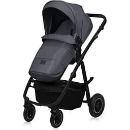 Коляска Lionelo Amber Plus 3 в 1 Grey Graphite (LO-AMBER PLUS 3IN1 GREY GRAPHITE) - мініатюра 2