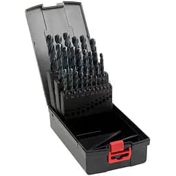 Набір свердел спіральних Wurth по металу HSS, DIN 338 (D1-13) крок 0.5 25 шт. ZEBRA (арт. 0624000004)