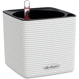 Вазон Lechuza Cube Color, 0.4 л, білий (13380)