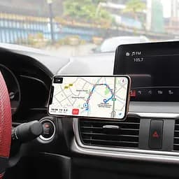 Автотримач Hoco CA46 Metal Magnetic in-car Holder for Dashboard Silver [73714] - мініатюра 6