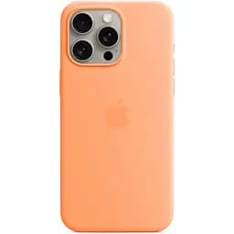 Чохол Silicone Case with MagSafe для Apple iPhone 15 Pro Max Orange Sorbet AAA [93258]