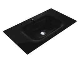 Умивальник Miraggio JESSEL 800 BLACK (0002602) Mirasoft, Матовий, Накладний/Врізний, Чорний