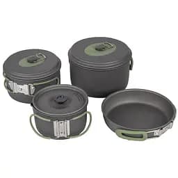 Набір посуду Bo-Camp Explorer 4 Pieces 19 Hard Anodized Grey/Green (2200241), Сірий - мініатюра 2