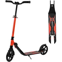 Самокат Best Scooter 60х13х100 см Черно-красный 000255905