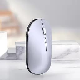 Бездротова миша WIWU WM110 Office Mouse (2 діапазона 2.4G + Bluetooth) срібляста - мініатюра 6