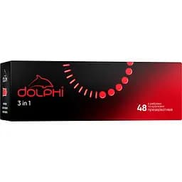 Презервативи Dolphi 3 in 1 з крапками та ребрами 48 шт.