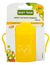 Поїльник Baby Team зі спаутом від 6 міс. 180 мл жовтий (5007 жовтий) - мініатюра 3