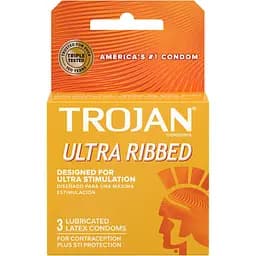 Упаковка презервативів Trojan Ultra Ribbed 3 шт.