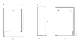 Шафа для колектора зовнішня IFRATHERM SN-1 485-580-120 мм 30412 - мініатюра 5