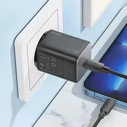 МЗП Hoco N40 Mighty 1C PD20W + Type to Lightning Black - мініатюра 4