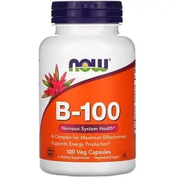 B-100 Комплекс Now Nervous System Health підтримка ЦНС 100 капсул