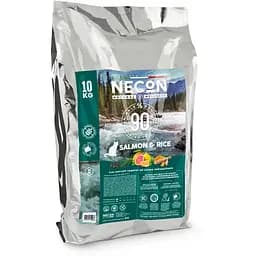 Сухий корм для дорослих котів Necon Natural Wellness Adult лосось та рис 10 кг