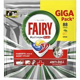 Капсулы для посудомоечных машин Fairy Platinum Plus Все-в-1, 88 шт.