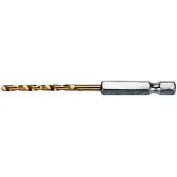 Свердло по металу титанове Yato HSS-ТІN Ø=3 мм l=81 мм 6-гранним HEX-1/4" (YT-44754)