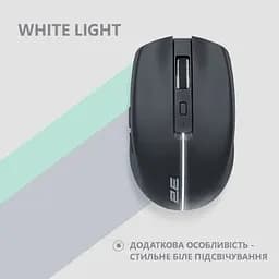 Комп'ютерна мишка 2E MF270 Silent Rechargeable Wireless Black (2E-MF270WBK) - мініатюра 3