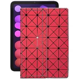 Чохол StatusCASE з екошкіри для планшету Apple iPad Mini 6 2021 Червоний ромб